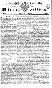 Wiener Zeitung 18380717 Seite: 1