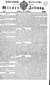 Wiener Zeitung 18380730 Seite: 1