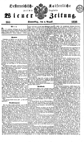 Wiener Zeitung 18380809 Seite: 1