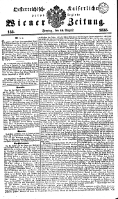 Wiener Zeitung 18380810 Seite: 1