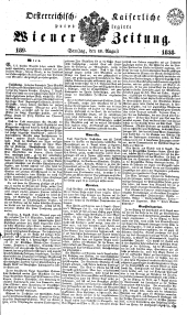 Wiener Zeitung 18380818 Seite: 1