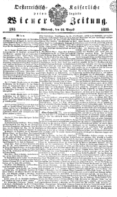 Wiener Zeitung 18380822 Seite: 1