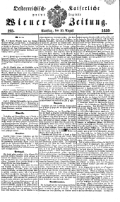 Wiener Zeitung 18380825 Seite: 1