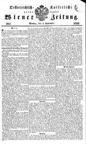 Wiener Zeitung 18380903 Seite: 1