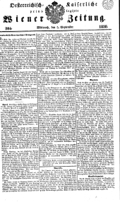 Wiener Zeitung 18380905 Seite: 1