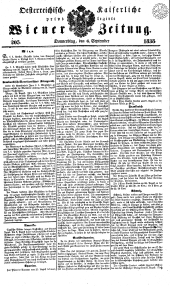 Wiener Zeitung 18380906 Seite: 1