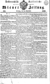Wiener Zeitung 18380914 Seite: 1