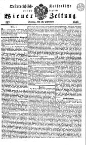 Wiener Zeitung 18380921 Seite: 1