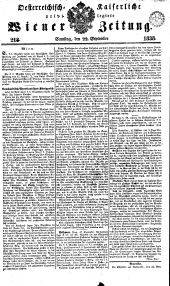 Wiener Zeitung 18380922 Seite: 1