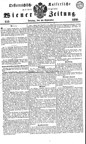 Wiener Zeitung 18380928 Seite: 1