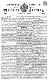 Wiener Zeitung 18381005 Seite: 1