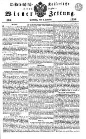 Wiener Zeitung 18381006 Seite: 1