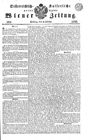 Wiener Zeitung 18381009 Seite: 1