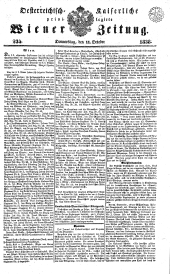 Wiener Zeitung 18381011 Seite: 1