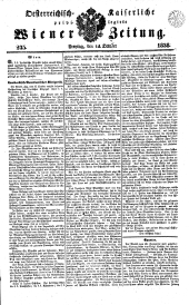 Wiener Zeitung 18381012 Seite: 1