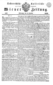 Wiener Zeitung 18381017 Seite: 1