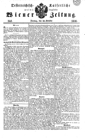 Wiener Zeitung 18381019 Seite: 1