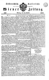 Wiener Zeitung 18381022 Seite: 1