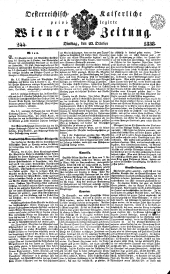 Wiener Zeitung 18381023 Seite: 1