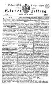 Wiener Zeitung 18381030 Seite: 1