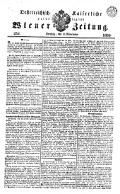 Wiener Zeitung 18381102 Seite: 1