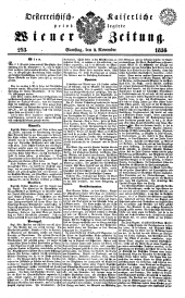 Wiener Zeitung 18381103 Seite: 1