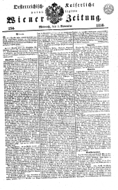 Wiener Zeitung 18381107 Seite: 1