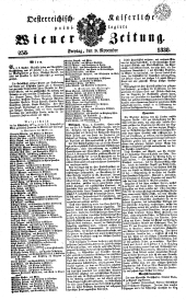 Wiener Zeitung 18381109 Seite: 1