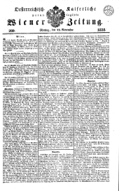 Wiener Zeitung 18381112 Seite: 1