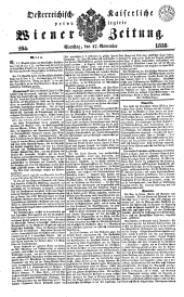 Wiener Zeitung 18381117 Seite: 1