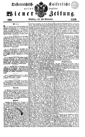 Wiener Zeitung 18381120 Seite: 1