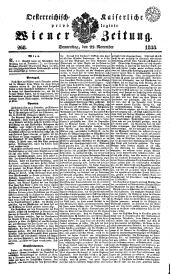 Wiener Zeitung 18381122 Seite: 1