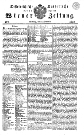 Wiener Zeitung 18381203 Seite: 1