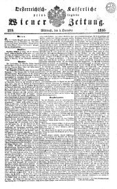 Wiener Zeitung 18381205 Seite: 1