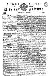 Wiener Zeitung 18381207 Seite: 1