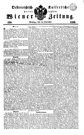 Wiener Zeitung 18381214 Seite: 1
