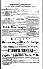 Wiener Zeitung 18390114 Seite: 11