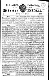 Wiener Zeitung 18390118 Seite: 1