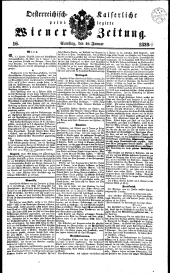 Wiener Zeitung 18390119 Seite: 1