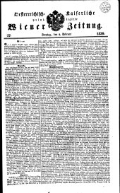 Wiener Zeitung 18390201 Seite: 1