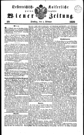 Wiener Zeitung 18390205 Seite: 1