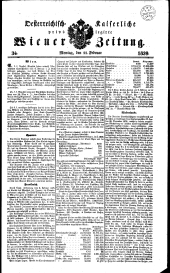 Wiener Zeitung 18390211 Seite: 1