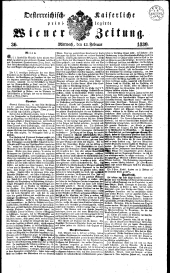 Wiener Zeitung 18390213 Seite: 1