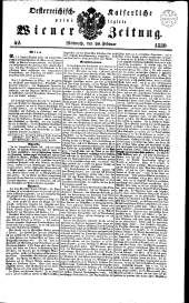 Wiener Zeitung 18390220 Seite: 1
