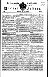 Wiener Zeitung 18390225 Seite: 1