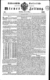 Wiener Zeitung 18390302 Seite: 1