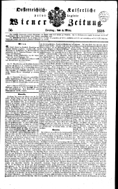 Wiener Zeitung 18390308 Seite: 1