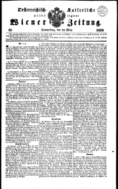 Wiener Zeitung 18390321 Seite: 1