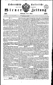 Wiener Zeitung 18390508 Seite: 1