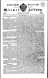 Wiener Zeitung 18390518 Seite: 1